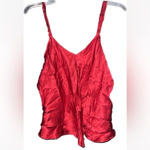 Vintage 100% Silk Blouse with Adjustable Straps